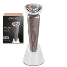 FaceCare LightSonic HotN'Cold: Tônico facial com 5 modos, EMS, função de calor e frio, luz vermelha e azul, vibração e íons.