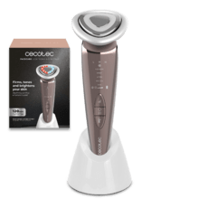 FaceCare LightSonic HotN'Cold: Tônico facial com 5 modos, EMS, função de calor e frio, luz vermelha e azul, vibração e íons.