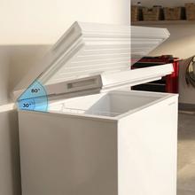 Bolero CoolMarket Chest 78 White E Congelador Arcón de 78 Litros en Blanco, Clase Energética E, Control Mecánico con Termostato Ajustable, Temperatura de Congelación ≤ -18 °C, 4 Estrellas, Descongelación Manual (Manual Defrost), Cesta Interior para Mejor Organización, Silencioso 40 dB, Clase Climática N/ST, Recuperación de Temperatura 15 h