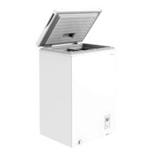 Bolero CoolMarket Chest 78 White E Congelador Arcón de 78 Litros en Blanco, Clase Energética E, Control Mecánico con Termostato Ajustable, Temperatura de Congelación ≤ -18 °C, 4 Estrellas, Descongelación Manual (Manual Defrost), Cesta Interior para Mejor Organización, Silencioso 40 dB, Clase Climática N/ST, Recuperación de Temperatura 15 h