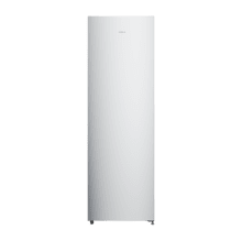 Bolero CoolMarket UF 206 Dual Inox D - Congelador Vertical con Funcion Congelador/Frigorífico Dual Function 206L, No Frost, Cajones XL (24 cm), Puerta Reversible, Luz LED, Alarma y Sistema de Frío Uniforme