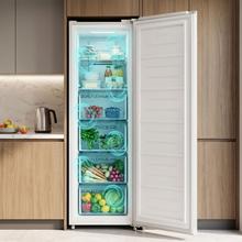 Bolero CoolMarket UF 206 Dual White E Congelador Vertical con Funcion Congelador/Frigorífico Dual Function 206L, No Frost, Cajones XL (24 cm), Puerta Reversible, Luz LED, Alarma y Sistema de Frío Uniforme