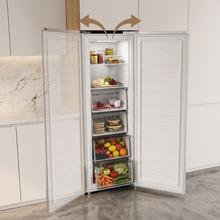 Bolero CoolMarket UF 206 Dual White E Congelador Vertical con Funcion Congelador/Frigorífico Dual Function 206L, No Frost, Cajones XL (24 cm), Puerta Reversible, Luz LED, Alarma y Sistema de Frío Uniforme
