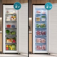 Bolero CoolMarket UF 206 Dual White E Congelador Vertical con Funcion Congelador/Frigorífico Dual Function 206L, No Frost, Cajones XL (24 cm), Puerta Reversible, Luz LED, Alarma y Sistema de Frío Uniforme