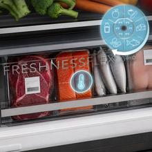 Bolero CoolMarket Combi FD 450 Black Glass D. Frigorífico Combi, MAX INSIDE con VIP Tech, Cool Matrix, Fresh Flex (cajón variable 6 temperaturas con control de humedad), Total NoFrost, Compresor Inverter Plus, Multi AirFlow, 450 L, 201×59,5×68 cm, funciones Fast Cooling y Fast Freezing, Modo Smart, Green HUB XL, Display exterior, Botellero, Bandejas de cristal y Clase energética D