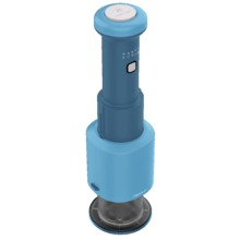 Gelatec EasyMove Heladera de mano con 5 programas. Mezcla vertical para textura cremosa y manejo intuitivo. Helados, sorbetes y bebidas heladas en 3 pasos.