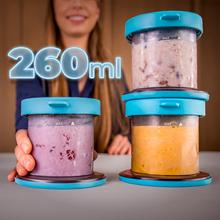 Gelatec EasyMove Heladera de mano con 5 programas. Mezcla vertical para textura cremosa y manejo intuitivo. Helados, sorbetes y bebidas heladas en 3 pasos.