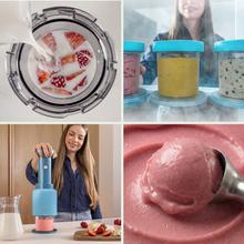 Gelatec EasyMove Heladera de mano con 5 programas. Mezcla vertical para textura cremosa y manejo intuitivo. Helados, sorbetes y bebidas heladas en 3 pasos.