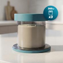 Gelatec EasyMove Heladera de mano con 5 programas. Mezcla vertical para textura cremosa y manejo intuitivo. Helados, sorbetes y bebidas heladas en 3 pasos.