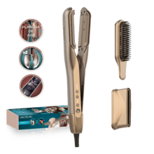 AirLisse 2in1 ForceDry Duo. Plancha de pelo con aire. Doble placa calefactora. 3 modos. Flujo de aire 13 m/s. 112.000 rpm. Motor Brushless. 2 accesorios