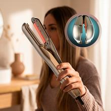 AirLisse 2in1 ForceDry Duo. Plancha de pelo con aire. Doble placa calefactora. 3 modos. Flujo de aire 13 m/s. 112.000 rpm. Motor Brushless. 2 accesorios