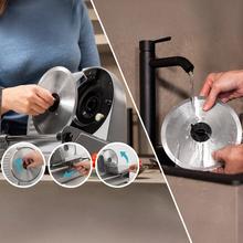 Rock’nCut Shuriken ProBlades Easy Clean 200 Cortafiambres INOX desmontable. Potencia 200W. Incluye dos cuchilas, Solingen lisa y acero serrada. Disco 190mm y ajuste gradual 0-15mm. Disco extraíble QuickOut.