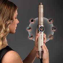 AirGlisse 8in1 Black Moldeador de pelo 110.000 rpm, 1400W, Placas calefactoras, Función Rotativa, Función plasma, 8 accesorios