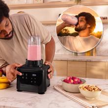 Food Processor Paprika 2000 Touch. Procesador multifunción con bol de 2.1L y vaso portátil de conexión directa. Mezcla, amasa, corta, ralla, machaca y tritura hielo con control digital programable. Versatilidad y precisión en un diseño compacto y elegante.
