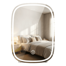 CoolingBeauty 4000 Mirror Rose Nevera de cosméticos de 4 litros, con espejo y luz led