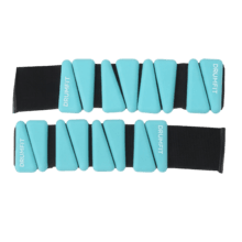 Drumfit AnkelBell SILICONE 0,5Kg x2: tobilleras/lastres de metal recubierto de silicona, resistentes al agua y al sudor. Se venden en par y ofrecen resistencia progresiva para brazos y piernas, con un ajuste cómodo que permite entrenar fuerza, cardio y tonificación con total libertad de movimiento.