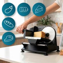 Rock’nCut Shuriken Steel ProBlades Cortafiambres INOX 200W. Cuchilla alemanas Solingen lisa y acero inox serrada. Disco 190mm y ajuste gradual 0-15mm. Disco extraíble QuickOut.