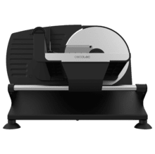 Rock'nCut Shuriken Steel ProBlades Fatiador de carne 200W em aço inoxidável. Lâminas lisas e serrilhadas em aço inoxidável de Solingen, Alemanha. Disco de 190 mm com ajuste variável de 0 a 15 mm. Disco removível QuickOut.