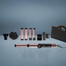 AirGlisse 8in1 Flex Black Brosse soufflante avec 8 accessoires, fonction Flex, écran numérique