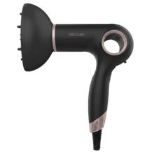 DryGlam Waves 6in1 Sensor Black Brushless-Haartrockner mit Abstandssensor-Technologie, Ionenfunktion, 6 Zubehörteile, dreifacher Hitzeschutz, 1400 W, 110.000 U/min.