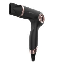 DryGlam Waves 6in1 Sensor Black Secador Brushless con Tecnología de sensor de distancia, Iones, 6 accesorios, Triple protección del calor, 1400W, 110.000 rpm