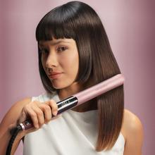 Lisse Keratin Essence Cotton Candy Piastra per capelli con funzione HeatMax, 130-230 °C, rivestimento in ceramica con cheratina e olio di argan, custodia da viaggio inclusa