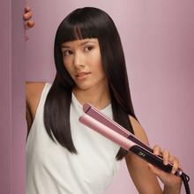 Lisse Keratin Essence Cotton Candy Piastra per capelli con funzione HeatMax, 130-230 °C, rivestimento in ceramica con cheratina e olio di argan, custodia da viaggio inclusa