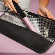 Lisse Keratin Essence Cotton Candy Piastra per capelli con funzione HeatMax, 130-230 °C, rivestimento in ceramica con cheratina e olio di argan, custodia da viaggio inclusa