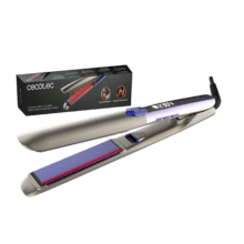 Lisse i-Twerk Pro Elite: Plancha de pelo con infrarrojos y placas vibratorias, iones, 160º-260ºC, Cerámica y Turmalina, Calentamiento rápido.