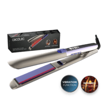 Lisse i-Twerk Pro Elite: Plancha de pelo con infrarrojos y placas vibratorias, iones, 160º-260ºC, Cerámica y Turmalina, Calentamiento rápido.