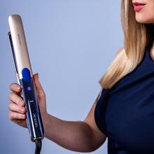 Lisse i-Twerk Pro Elite: Plancha de pelo con infrarrojos y placas vibratorias, iones, 160º-260ºC, Cerámica y Turmalina, Calentamiento rápido.