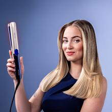 Lisse i-Twerk Pro Elite: Plancha de pelo con infrarrojos y placas vibratorias, iones, 160º-260ºC, Cerámica y Turmalina, Calentamiento rápido.