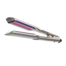 Lisse i-Twerk Max: Plancha de pelo con infrarrojos y placas vibratorias, Iones, 160º-230ºC, Placas anchas, Cerámica y Turmalina, Calentamiento rápido.