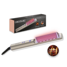 InstantCare Lisse iSphere: cepillo alisador con infrarrojos e iones, 140º-200ºC, Función memoria