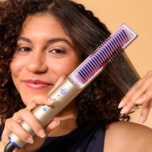 InstantCare Lisse iSphere: cepillo alisador con infrarrojos e iones, 140º-200ºC, Función memoria