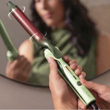 SurfCare CurlClip Olive: Rizador de Pelo con Pinza de 25 mm, Revestimiento de Cerámica con Queratina y Aceite de Argán, Calentamiento rápido, 5 Temperaturas, Apagado Automático, Guante y Bolsa de Termorresistente, Cable Giratorio