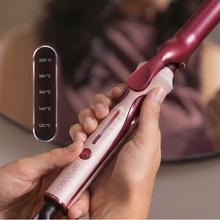 SurfCare CurlClip Cotton Candy: Rizador de Pelo con Pinza de 25 mm, Revestimiento de Cerámica con Queratina y Aceite de Argán, Calentamiento rápido, 5 Temperaturas, Apagado Automático, Guante y Bolsa de Termorresistente, Cable Giratorio