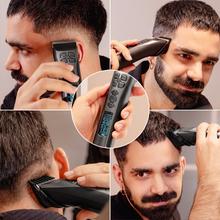 PrecisionCare Expert Motion: Cortapelos con movimiento automático de cuchilla, Motor Brushless, Cuchilla con Cerámica, 10 peines, Base de carga