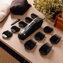 PrecisionCare Expert Motion: Cortapelos con movimiento automático de cuchilla, Motor Brushless, Cuchilla con Cerámica, 10 peines, Base de carga