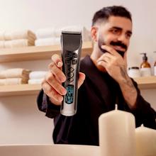 PrecisionCare Expert Motion: Cortapelos con movimiento automático de cuchilla, Motor Brushless, Cuchilla con Cerámica, 10 peines, Base de carga