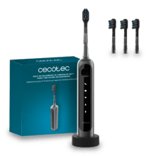 ToothCare DeluxeSwing: Cepillo de dientes eléctrico con Oscilación 60º, 3 Modos Personalizados, 3 cabezales, Ligero y compacto