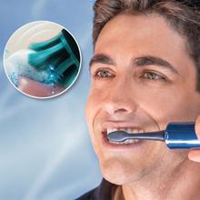 ToothCare WhiteTeeth Premium Cepillo de dientes eléctrico: Whitening Tech, Luz LED azul, 180 días de autonomía, IPX7, base de carga.