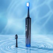 ToothCare WhiteTeeth Premium Cepillo de dientes eléctrico: Whitening Tech, Luz LED azul, 180 días de autonomía, IPX7, base de carga.
