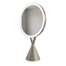 FaceCare Mirror: Espejo de Maquillaje recargable con Aumento 10x, Luz LED, Posición ajustable.