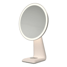 FaceCare Mirror Design: Espejo de Maquillaje recargable, Función de Lámpara, 3 intensidades de Luz