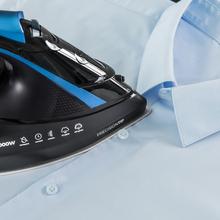 IronHero H-3000 Ceramic Plancha horizontal de 3000 W que ofrece un calentamiento rápido y un planchado eficaz incluso en las arrugas más difíciles. Su vapor potente, suela cerámica XXL y sistemas antical, antigoteo y autoapagado garantizan resultados profesionales, seguros y duraderos.
