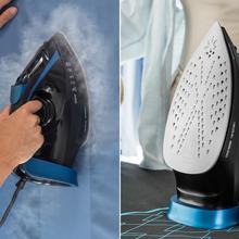 IronHero H-3000 Ceramic Plancha horizontal de 3000 W que ofrece un calentamiento rápido y un planchado eficaz incluso en las arrugas más difíciles. Su vapor potente, suela cerámica XXL y sistemas antical, antigoteo y autoapagado garantizan resultados profesionales, seguros y duraderos.