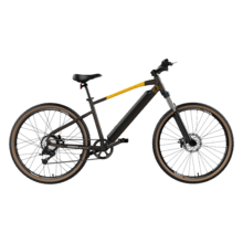 E-Xplore Pro Bicicleta eléctrica de montaña con cuadro de aluminio, ruedas de 27,5” y batería extraíble de 10,2 Ah, que ofrece una autonomía de hasta 55 km. Incorpora suspensión delantera Suntour de 100 mm, transmisión de 8 velocidades y frenos Tektro.
