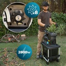 BioCrush 4500 Silent Trituradora de hojas y ramas Biotrituradora eléctrica