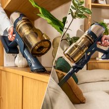 Conga Rockstar RS80 Pet Flex Detect Aspirador vertical con 600 W de potencia y 200 AW de potencia de succión. Cepillo antienredos Hairless. Autonomía de hasta 65 minutos en modo Eco y aspirador de mano. Cepillo de mascotas. Tubo flexible.